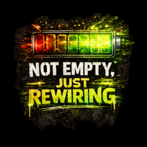 NOT EMPTY - JUST REWIRING HOODIE Design